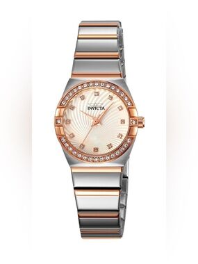Women’s Watch Invicta Angel Lady 27.8mm Gold and Silver Tone Case White Metal